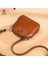 Retro Minimalist Texture Small Shell Bag Large Capa Oil Wax Deri Kadınların Çantası Texture Single Shoulder Crossbody (Yurt Dışından) 2