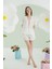 Beyaz Papatya Şortlu Önden Bağlamalı Pijama Takımı 2