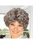 Gri Renk Kıvırcık Yaşlı Peruk Büyükanne Peruğu Astarlı Bonus 1