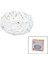 Büyük Cam - Dıamond Kristal Şekil Yuvarlak Küllük Çap: 12.8cm - D: 5.2cm (4390) 1