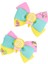 2pcs Lollipop Saç Yay Klipli Sevimli Şeker Kızlar Gökkuşağı Saç Tokası Kurdele Bowknote Şapkası Yürümeye Başlayan Çocuk Ettes Kızlar Saç Aksesuarları: Lolipop (Yurt Dışından) 1