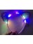 Kenarları Dantelli Mor Pullu Payetli LED Işıklı Kedi Kulak Taç 17 x 19 cm (4172) 1