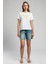 Brighton Kadın O Yaka T-Shirt Beyaz-Y 1