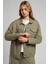 Puble Kadın Dokuma Ceket A. Haki 2