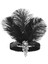 Kadınlar Siyah Saç Aksesuarları Boncuklu Sequin Saç Bandı 1920'LER Retro Gatsby Tek Parti Ladies Taş Giydirme Tüy Head Band Metal Renk: H1208-G (Yurt Dışından) 1