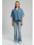 Boho Kadın Jean Gömlek Denim 1