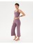 Lila Çapraz Sırt Halter Bluz 4