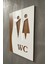 White Pearl Mdf Serisi Wc Yönlendirme Levhası 3