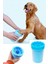 2 Adet Köpek Kedi Pati Ayak Yıkama Kovası Silikon Fırçalı Pati Temizleme Bardak 11X9 cm 1