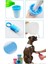 2 Adet Köpek Kedi Pati Ayak Yıkama Kovası Silikon Fırçalı Pati Temizleme Bardak 11X9 cm 9