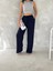 Ayrobin Oversize Kadın Pantalon - Lacivert 1