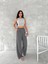 Ayrobin Oversize Kadın Pantalon - Füme 2