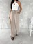Ayrobin Oversize Kadın Pantalon - Bej 4