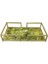 Seta Stone Metal Dikdörtgen Tepsi Yeşil 40*23*8cm 2