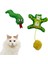 2'li Peluş Kedi Oyuncak Seti Ponponlu, Lastikli Kedi ve Yeşil Renkli Yılan Kedi Oyuncakları 1