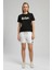 Londonlogo Kadın O Yaka T-Shirt Siyah 1