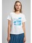 Grow Kadın O Yaka T-Shirt Beyaz 3