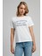 Cosep Kadın O Yaka T-Shirt Beyaz 2