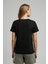 Sade Kadın V Yaka T-Shirt Siyah 3