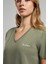 Sade Kadın V Yaka T-Shirt Siyah 4
