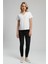 Sade Kadın V Yaka T-Shirt Beyaz 1