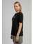 Nina Kadın O Yaka T-Shirt Siyah 3