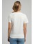 Sade Kadın V Yaka T-Shirt Ekru Ekru 4