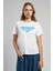 Digital Kadın O Yaka T-Shirt Beyaz 2