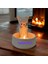 Dekoratif Ateş Başında Isınan Kedi Tealight Mumluk 1
