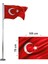 Türk Bayrağı 70X105 cm - Alpaka Kumaş 4