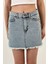 Kadın Yazlık Jeans Kısa Denim Mini B.mavi Kot Etek 3
