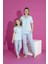 Kadın Likralı Penye(Anne Kız Kombini Yapabilirsiniz) Düğmeli Yazlık Pijama Takımı 3028 4