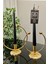 Golden Horn Full Gold Kaplama Metal Paslanmaz Dolu Demir 20-15 cm 2 Li ( Ikili ) Şamdan Mumluk Ev 3