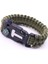 Survival Pusulalı Hayatta Kalma Bilekliği Kamp Bileklik Düdük Çok Amaçlı Outdoor Aksesuar Kit Askeri 6