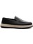 64696 Erkek Deri Baskılı Lastikli Comfort Casual Ayakkabı 1