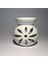 2li Set Siyah Beyaz Seramik Lotus Buhurdanlık Mumluk Tealight Mumluk 2