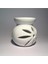 2li Set Siyah Beyaz Seramik Lotus Buhurdanlık Mumluk Tealight Mumluk 3