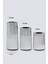 3 Lü Silver Gümüş Krom Tırtıklı Yüzey Mumluk Dekoratif Tealight Set Mum Abs Plastik Gümüş 2