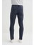 0711 Terry Slim Fit Boru Paça Normal Bel Erkek Kot Pantolon Lacivert 2