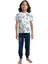Rolypoly Erkek Çocuk Beyaz Pijama Takım 3540-2 1