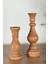 Mumluk Şamdan Ahşap Mumluk 2 Li 1258 2