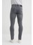 Terry Slim Fit Denim Pantolon Normal Bel Boru Paça 2
