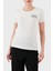 Taşlı Logolu Streç Pamuklu Regular Fit Yuvarlak Yaka T Shirt Bayan T Shirt 7W000492 AF10373 U0005 1
