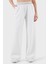 Wide Leg Yüksek Bel Bol Paça Logolu Pantolon Bayan Pantolon 7W000281 AF12501 U0002 1