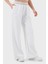 Wide Leg Yüksek Bel Bol Paça Logolu Pantolon Bayan Pantolon 7W000281 AF12501 U0002 2