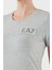 Taşlı Logolu Streç Pamuklu Regular Fit Yuvarlak Yaka T Shirt Bayan T Shirt 7W000492 AF10373 O8002 5