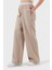 Wide Leg Yüksek Bel Bol Paça Logolu Pantolon Bayan Pantolon 7W000281 AF12501 U6155 4