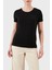 Taşlı Logolu Streç Pamuklu Regular Fit Yuvarlak Yaka T Shirt Bayan T Shirt 7W000492 AF10373 UC001 1