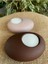2'li Taş Mumluk Kahve Serisi Tealight Mumluk 2