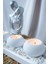3'lü Yuvarlak Beyaz Tealight Mumluk Seti 2